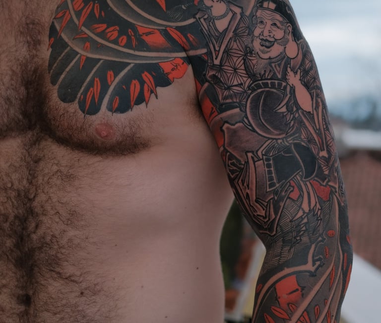 Japanese tattoogermany sleeve asian