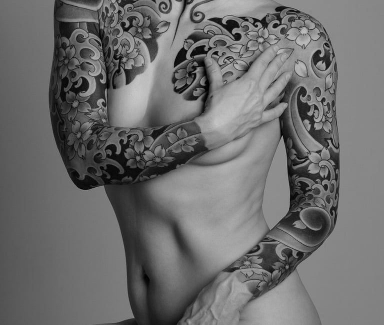 frau  japanische tattoo deutschland irezumi