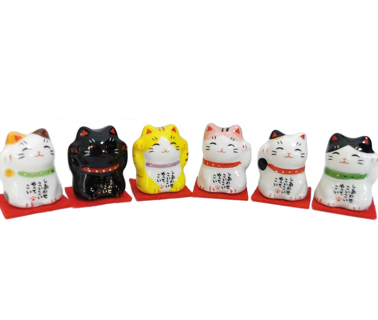japanische tattoo glücksbringer geld katze irazumi