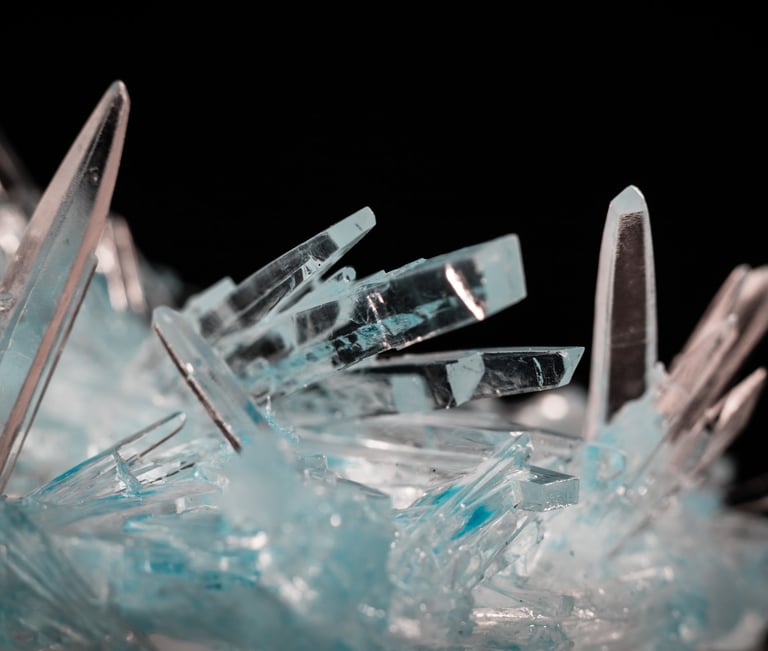 the beauty clear quartz crystals