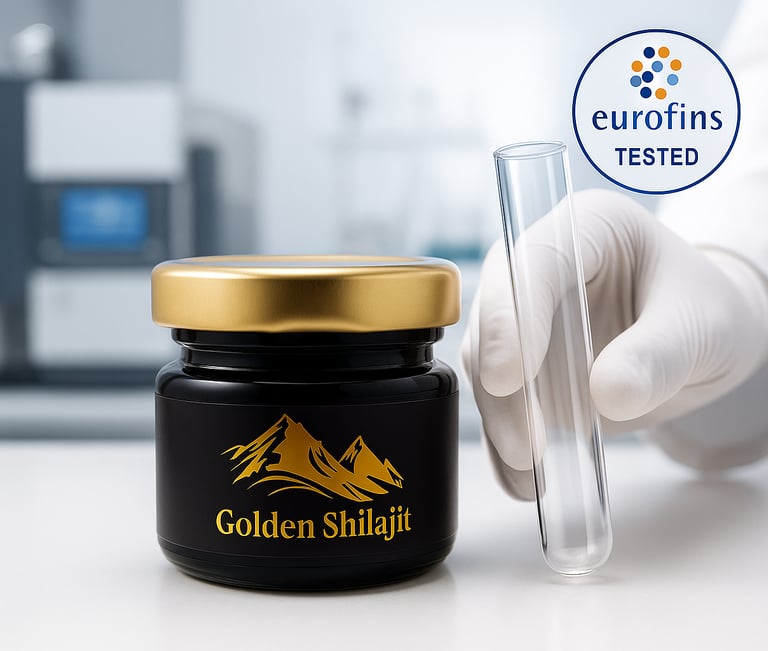 GOLDEN SHILAJIT CERTIFIED FROM EUROFINS USA