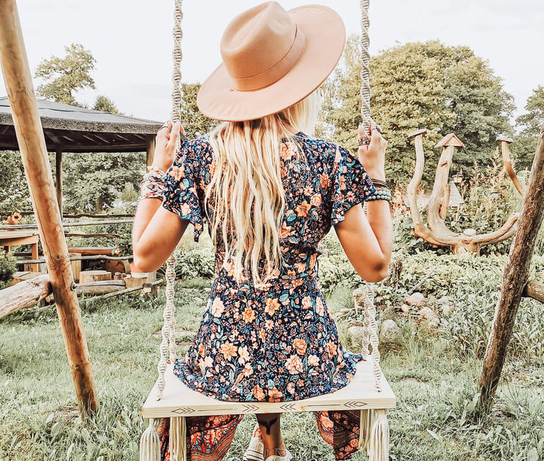 boho style chic on macrame boho swings