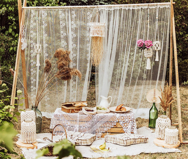 summer boho picnic