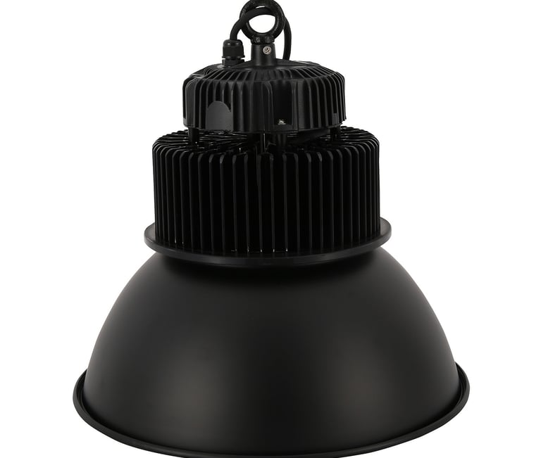 MNK-HBL017 aluminum cover reflector led high bay light with black reflector