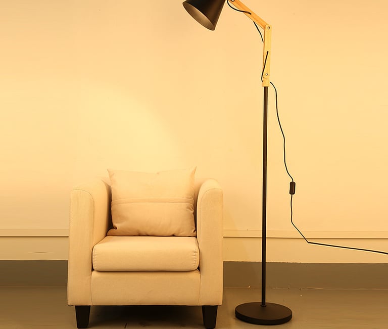0550 American multi-stage adjustable floor lamp