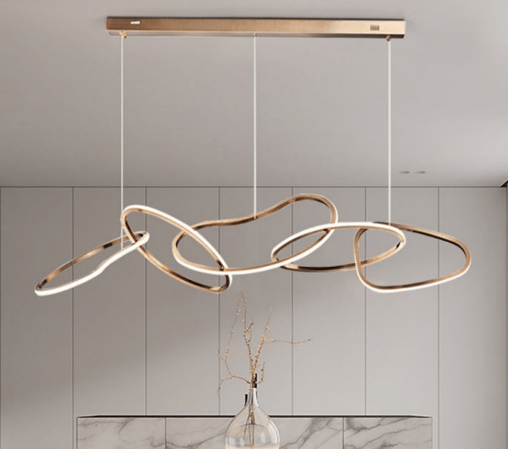 MNK-058 Four-ring irregular shape art chandelier