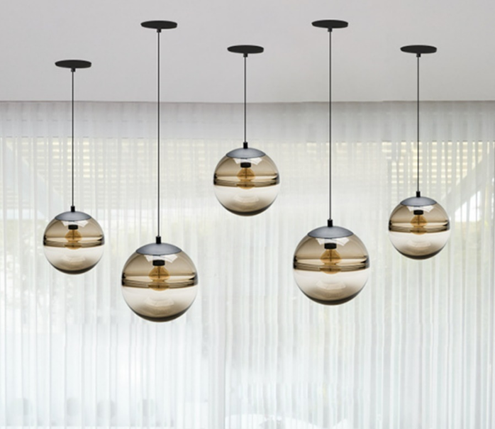 MNK-011 Coffee art glass chandelier