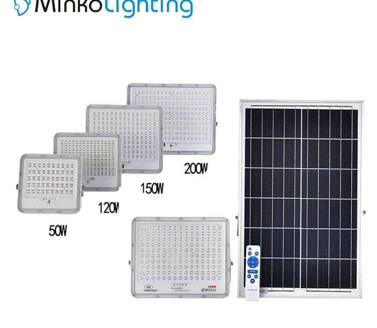 MNK-WL11 LED solar flood lights with motion sensors,activating the lights when movement is detected