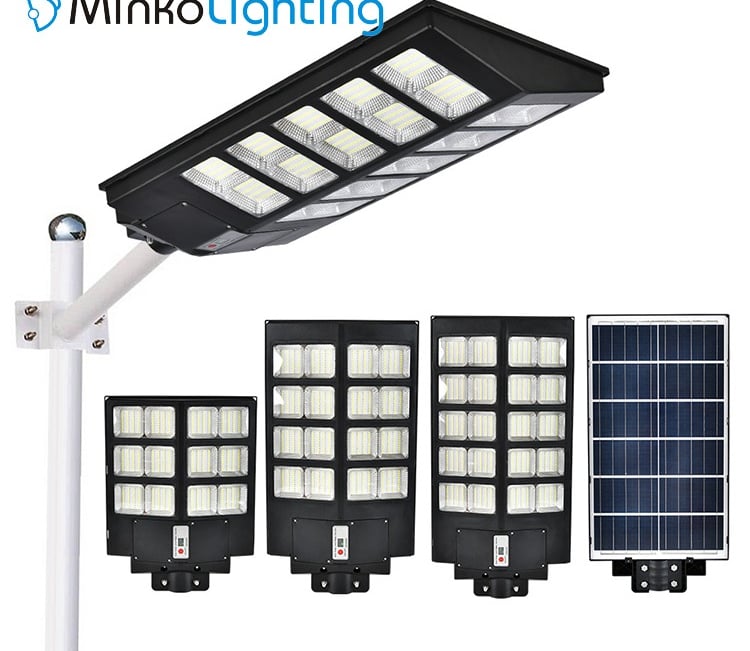 MNK-WL001A a solar powered street light with solar panels