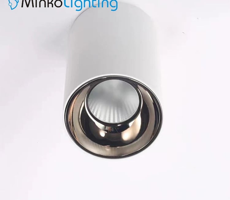 surface mounted cob led spot light spotlight high cri ra90 rose gold color