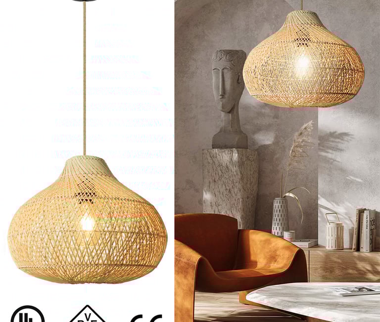 MNK-LC32 Бамбус Лантерн Пендант Ламп Ретро кинески лустер