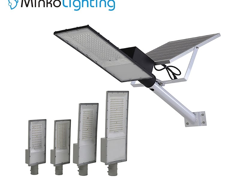 MNK-WL002A environmentally friendly lighting solar light black color with 60mm pole