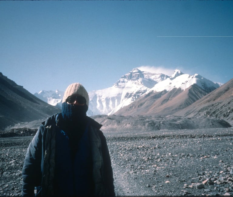 Daniel at Base Camp on Mt. Everest