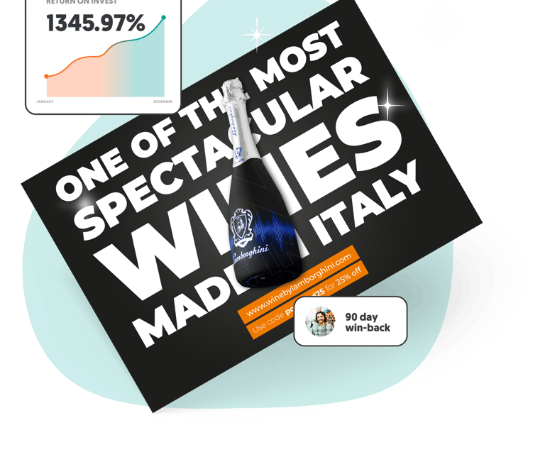 a bottle of Lamborghini wine with a price tag on it