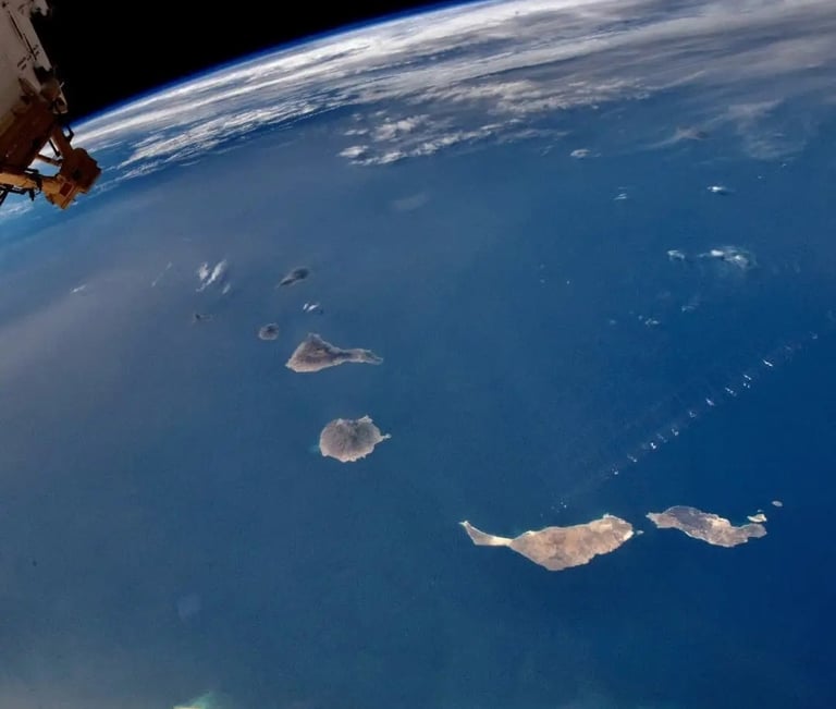 islas canarias vista de satélite nasa