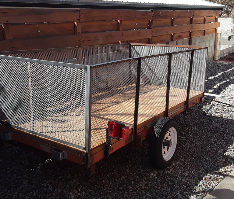 Metal Siding on a Utility Trailer