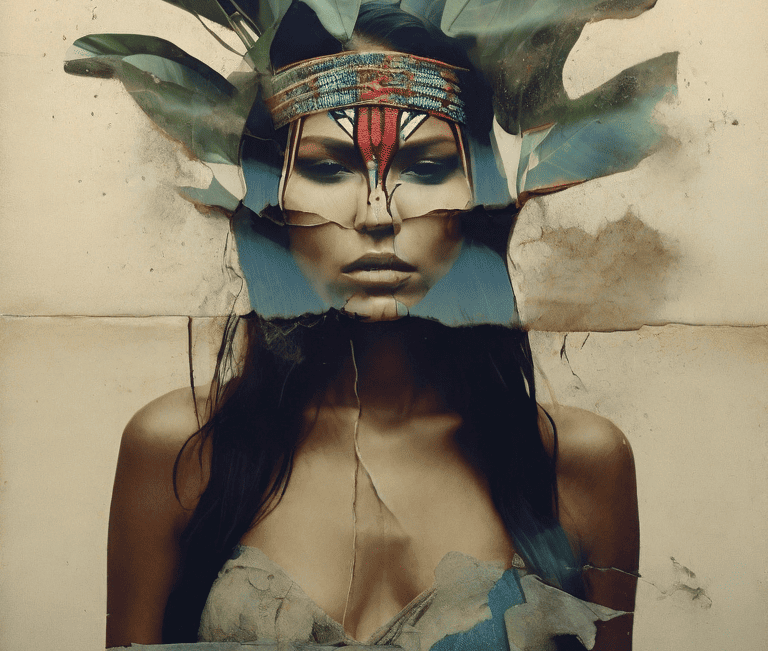 os Ilustração de uma imagem em formato de colagem digital, do artista visual Sérgio Astral