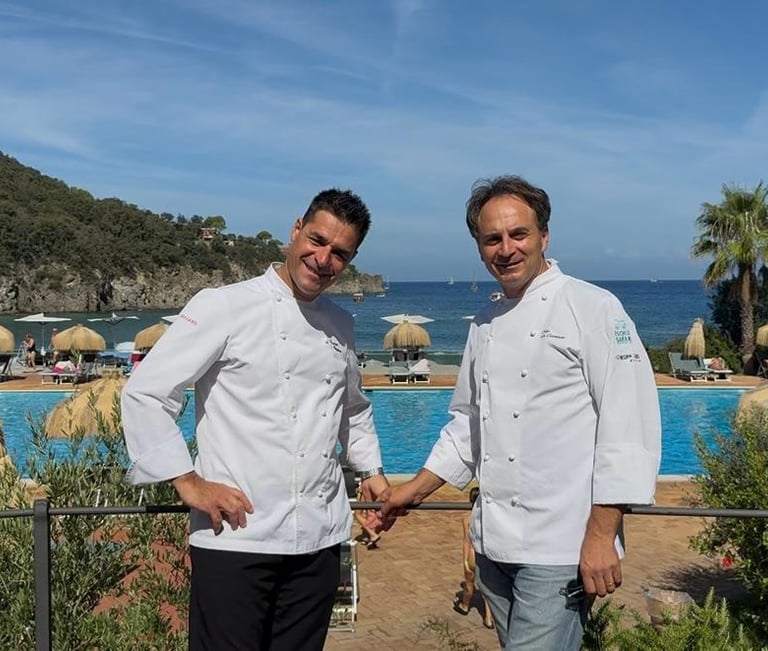 Chef Nino Di Costanzo and Chef Pasquale Palamaro