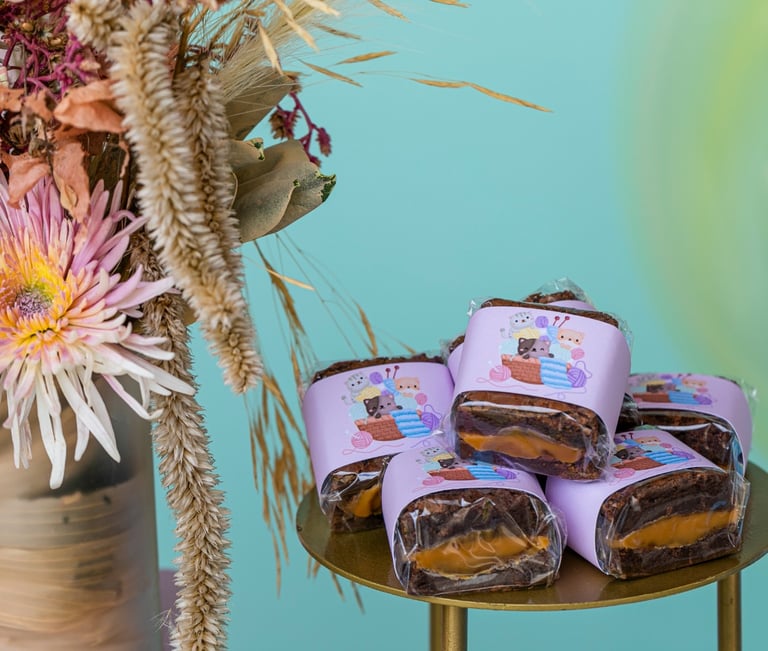 Brownie gourmet recheado da Petit Gourmet para aniversário infantil no Rio de Janeiro
