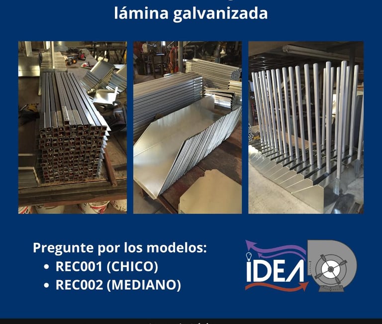 Fabricación de recogedores de lámina galvanizada