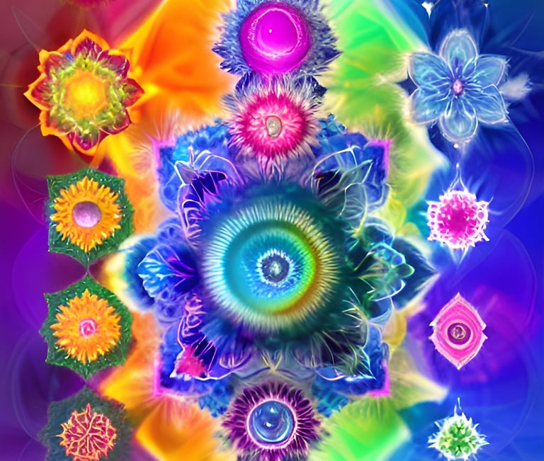 a colorful psychedelic image