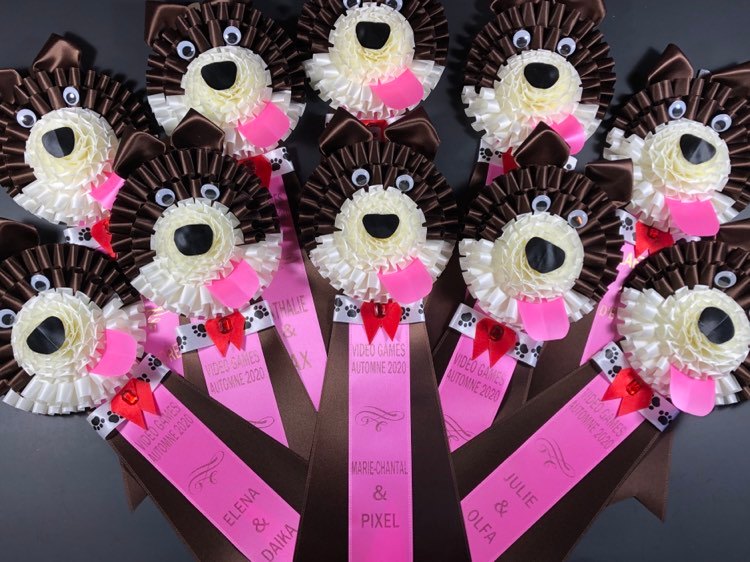 Face de chien, style Husky.