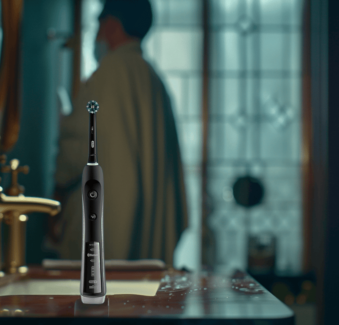 a toothbrush and a toothbrush on a table