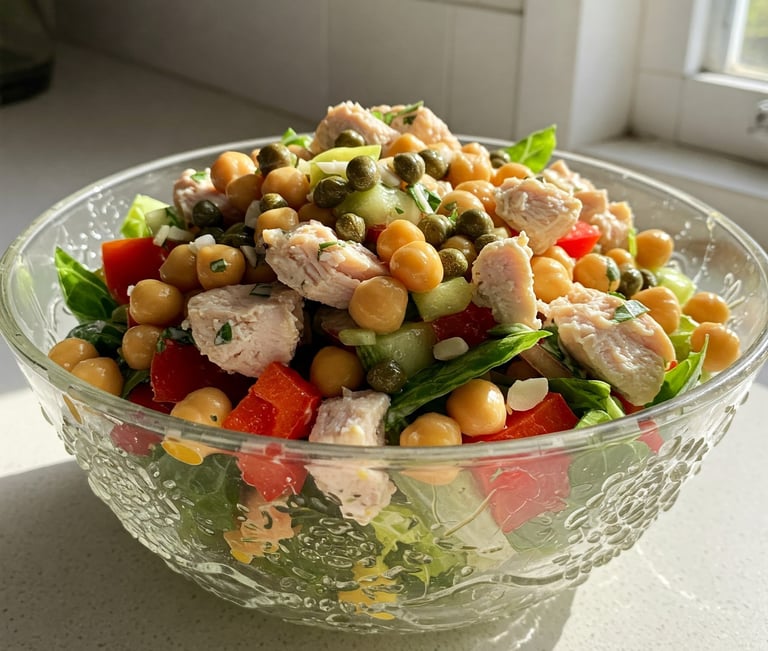 Ensalada de Pollo y Garbanzos
