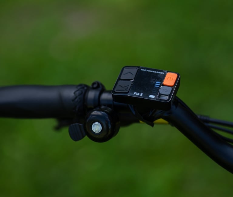 electric bike user interface control panel