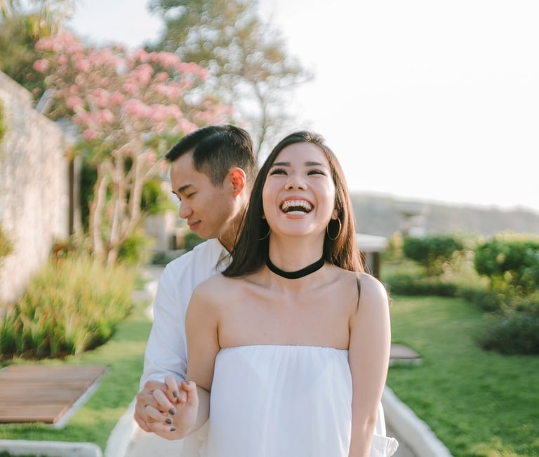 Candid couple portrait during a proposal photography session at Anantara Uluwatu Bali Resort.