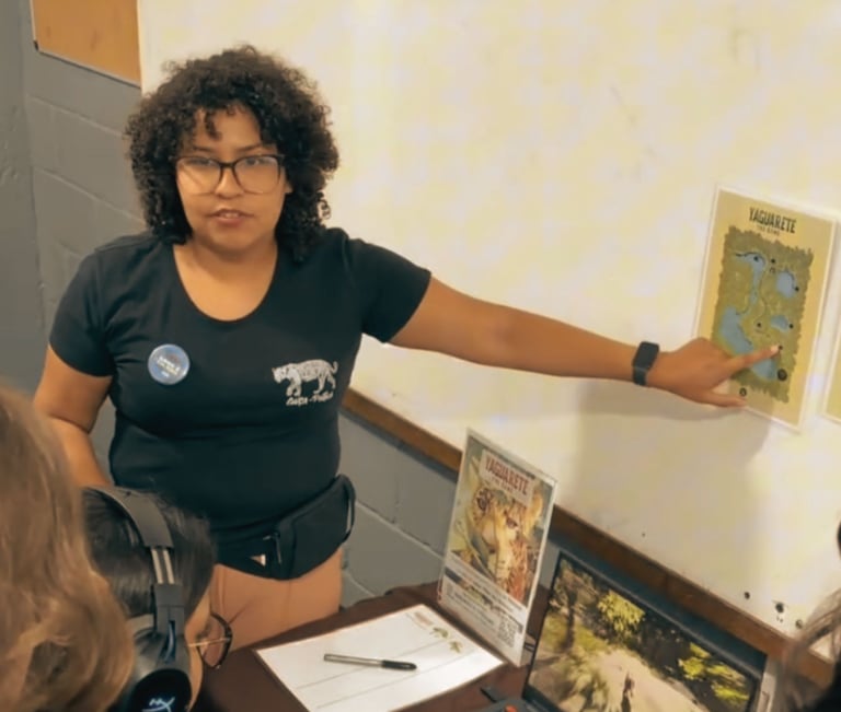 Ariane showing game in school