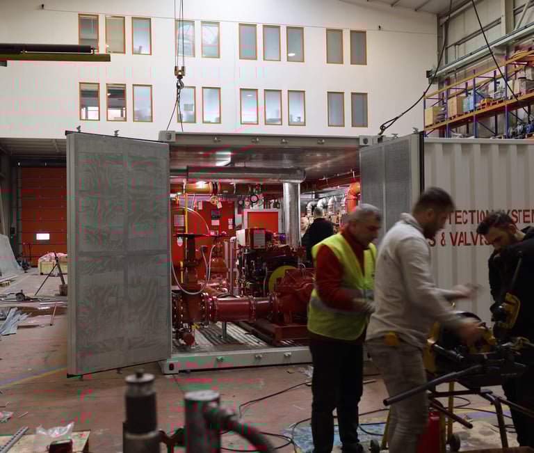 Yangın Pompa Konteyner istasyonu