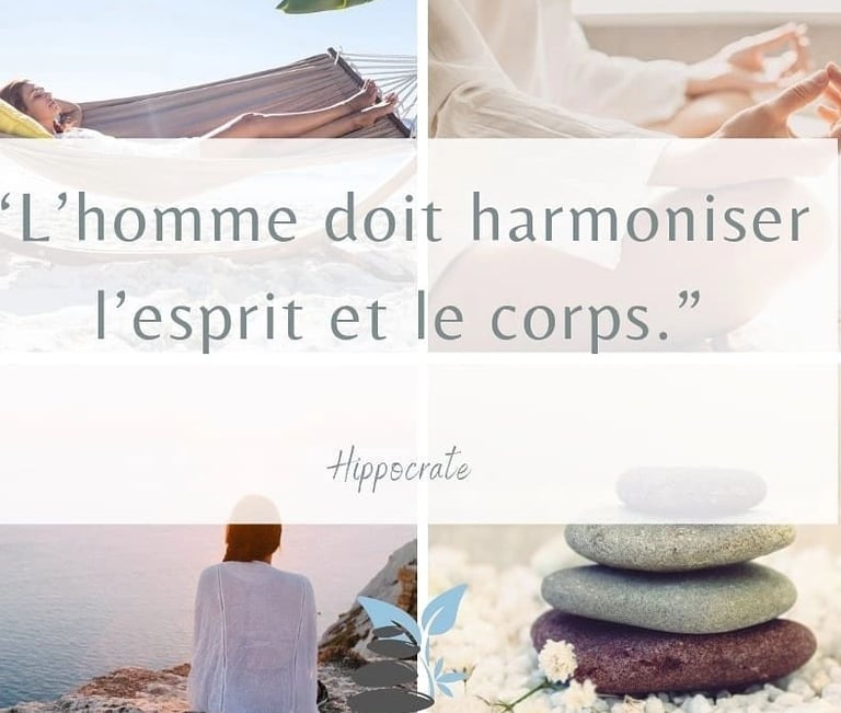 a collage of a woman sitting in a hammock