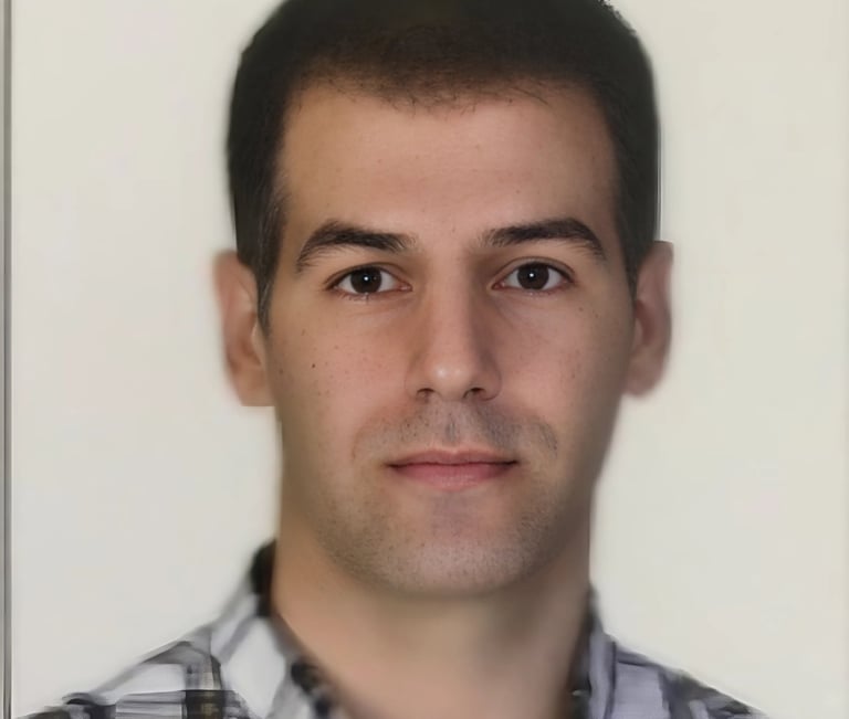 a man with a tie on a white background