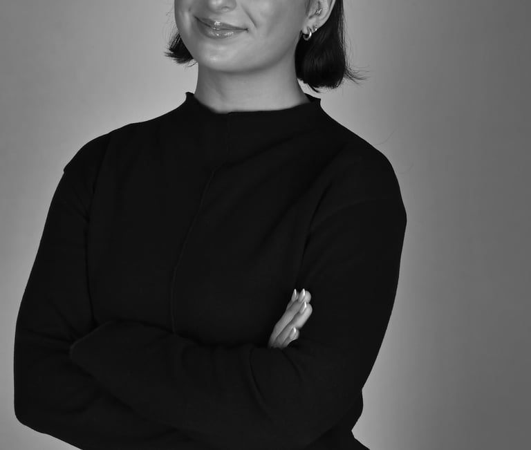 black and white headshot Alice Leary 