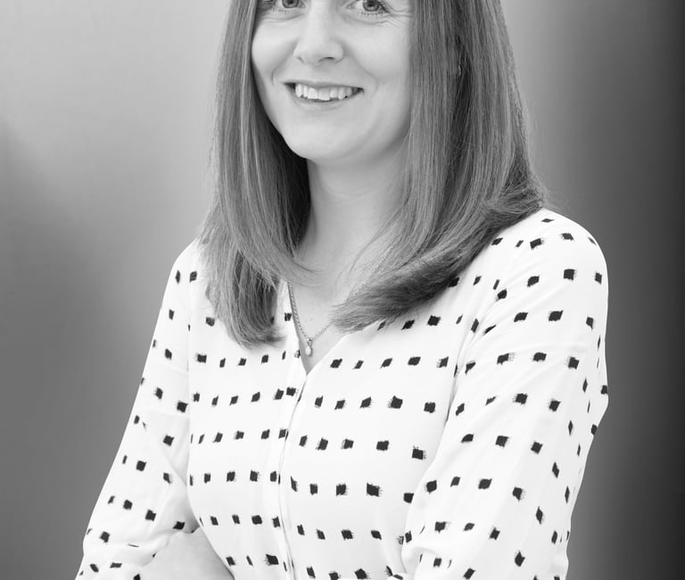 Black and white headshot Stephanie May 