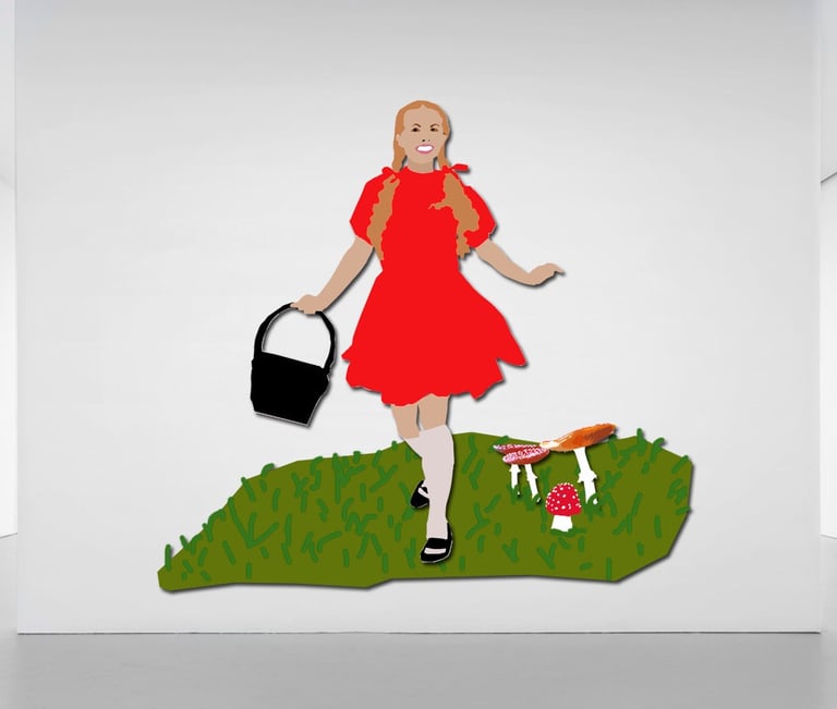 Furio Torracchi Rotkäppchen wall sculpture