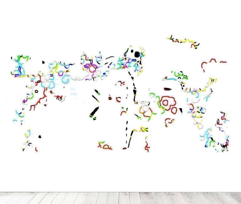 Furio Torracchi art wall installation