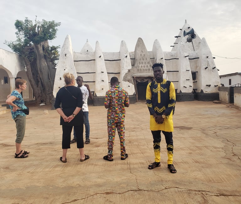 Larabanga Mosque Visit during our Multi-country Tours of Benin, Togo and Ghana