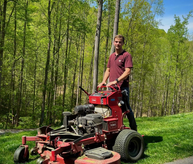 Daniel Kuhar Lawn Mower Landscaping Blacksburg Lawn Mowing