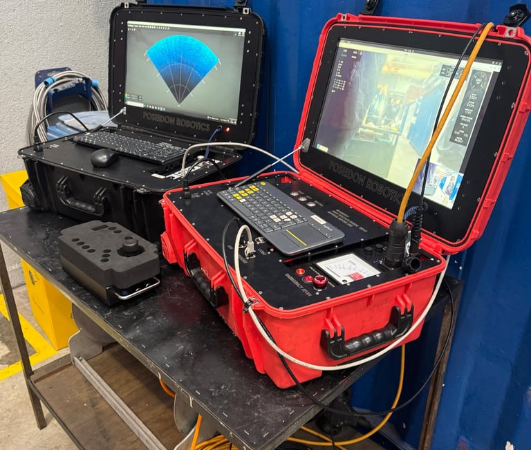 inspección submarina con ROV