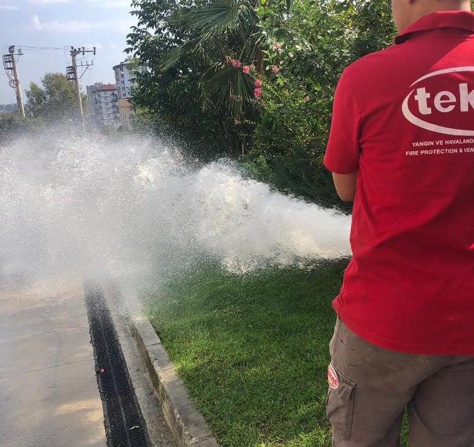 yeraltı yangın hattı test ve bakım