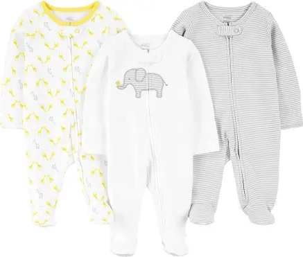 Pijamas para Bebés Simple Joys by Carter's – Pack de 3