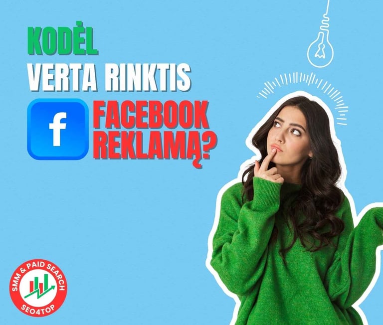 Kodėl verta rinktis Facebook reklamą?