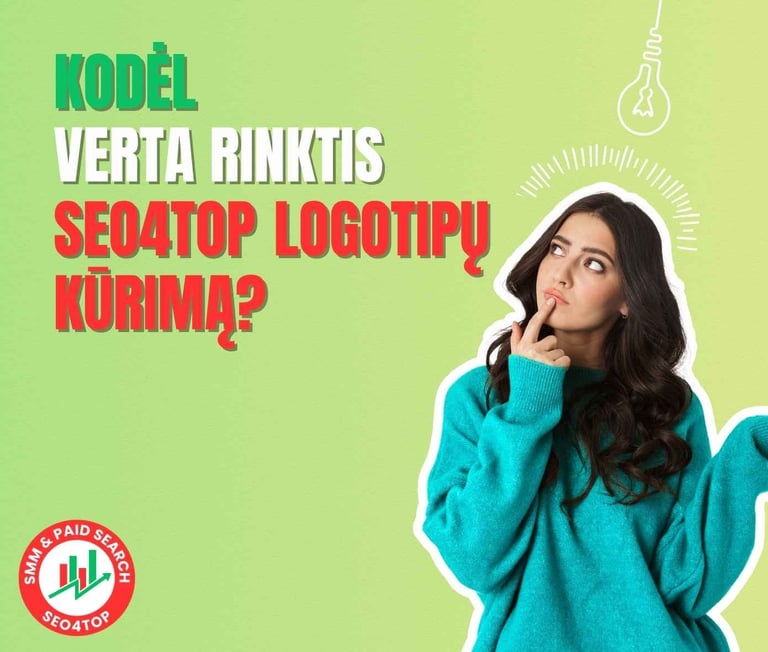 Kodėl verta rinktis SEO4TOP logotipų kūrimą?