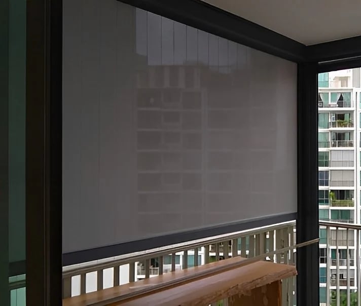 Zip Blind installed at balcony