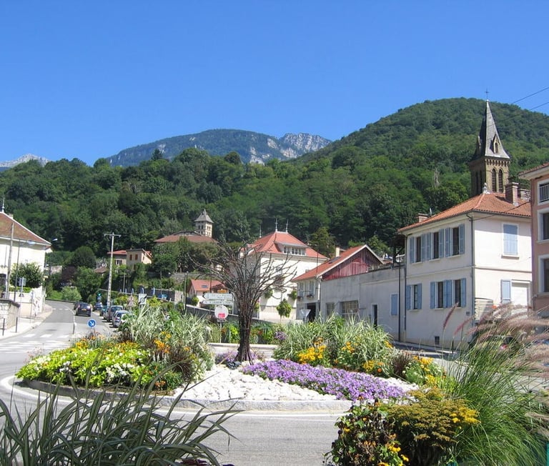 Centre ville de la ville de Voreppe.