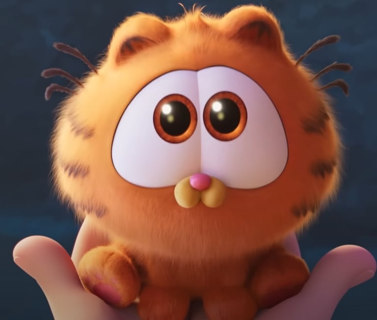 The Garfield Movie - Kitten Garfield Knows "Cute"
