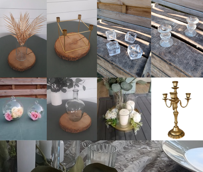 kit doré & transparent