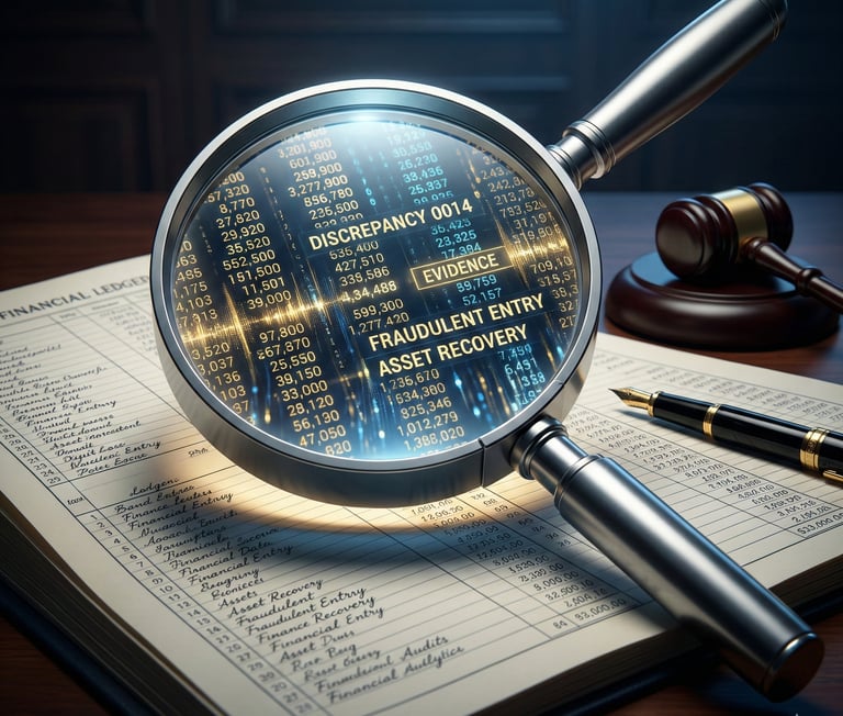 Forensic ledger deep-dive for white-collar crime defense by Harsh Malik Law.